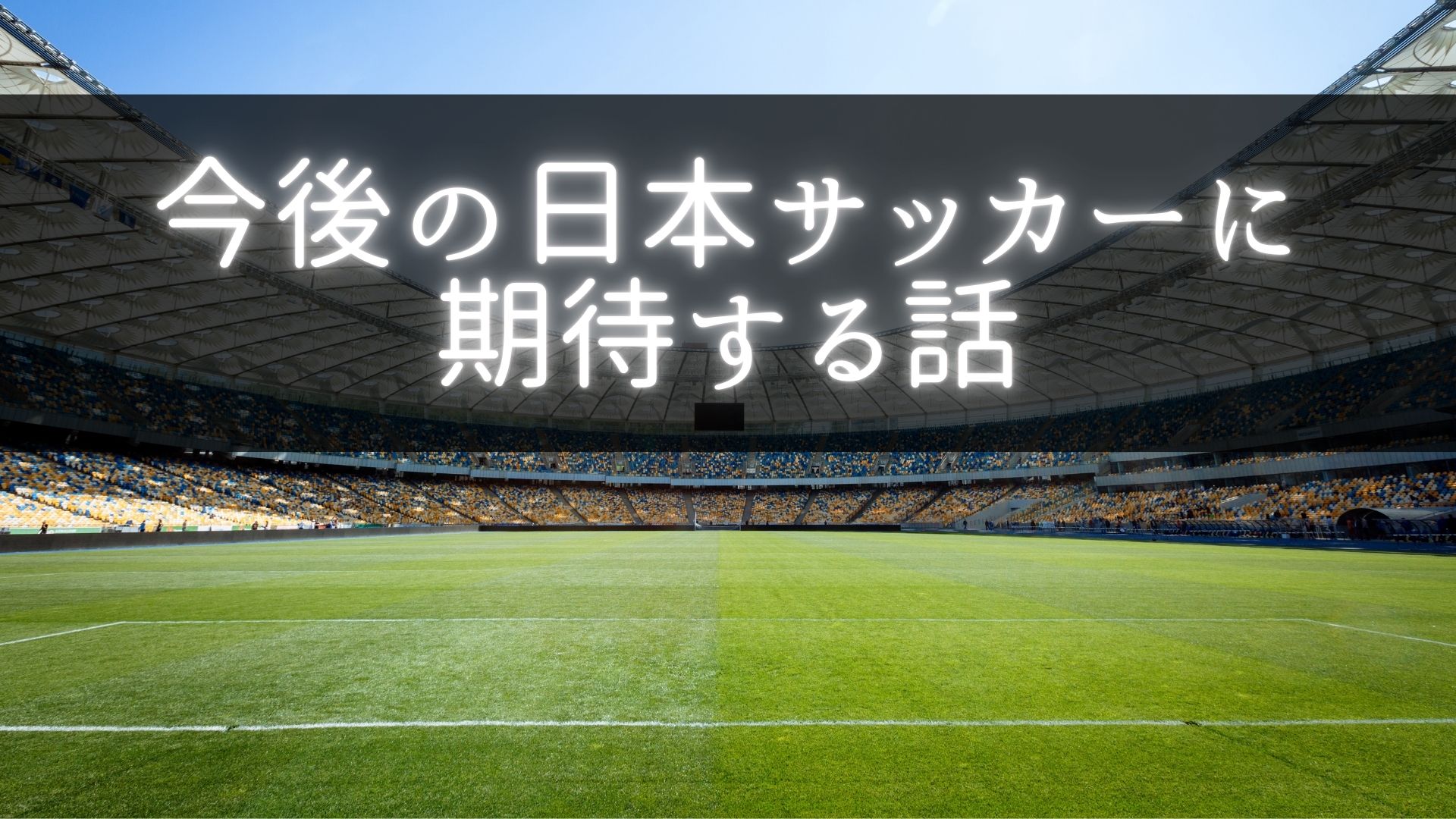 今後の日本サッカー代表に期待する話