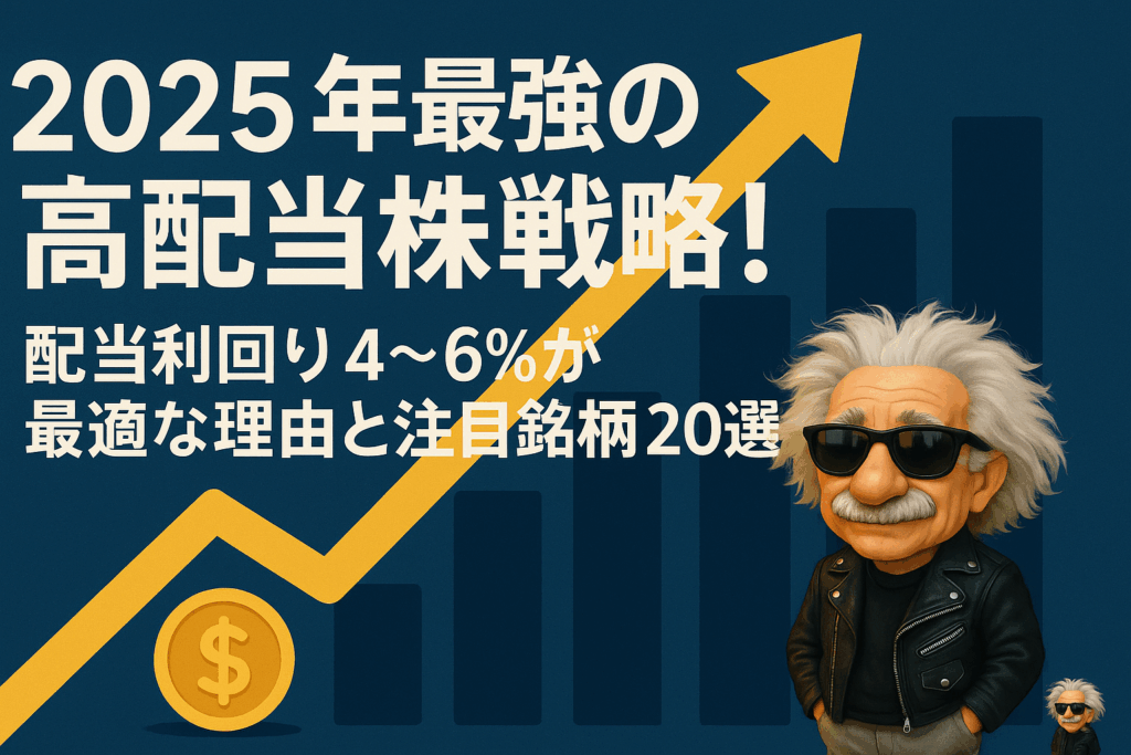2025年最強の高配当株戦略！配当利回り4～6％が最適な理由と注目銘柄20選