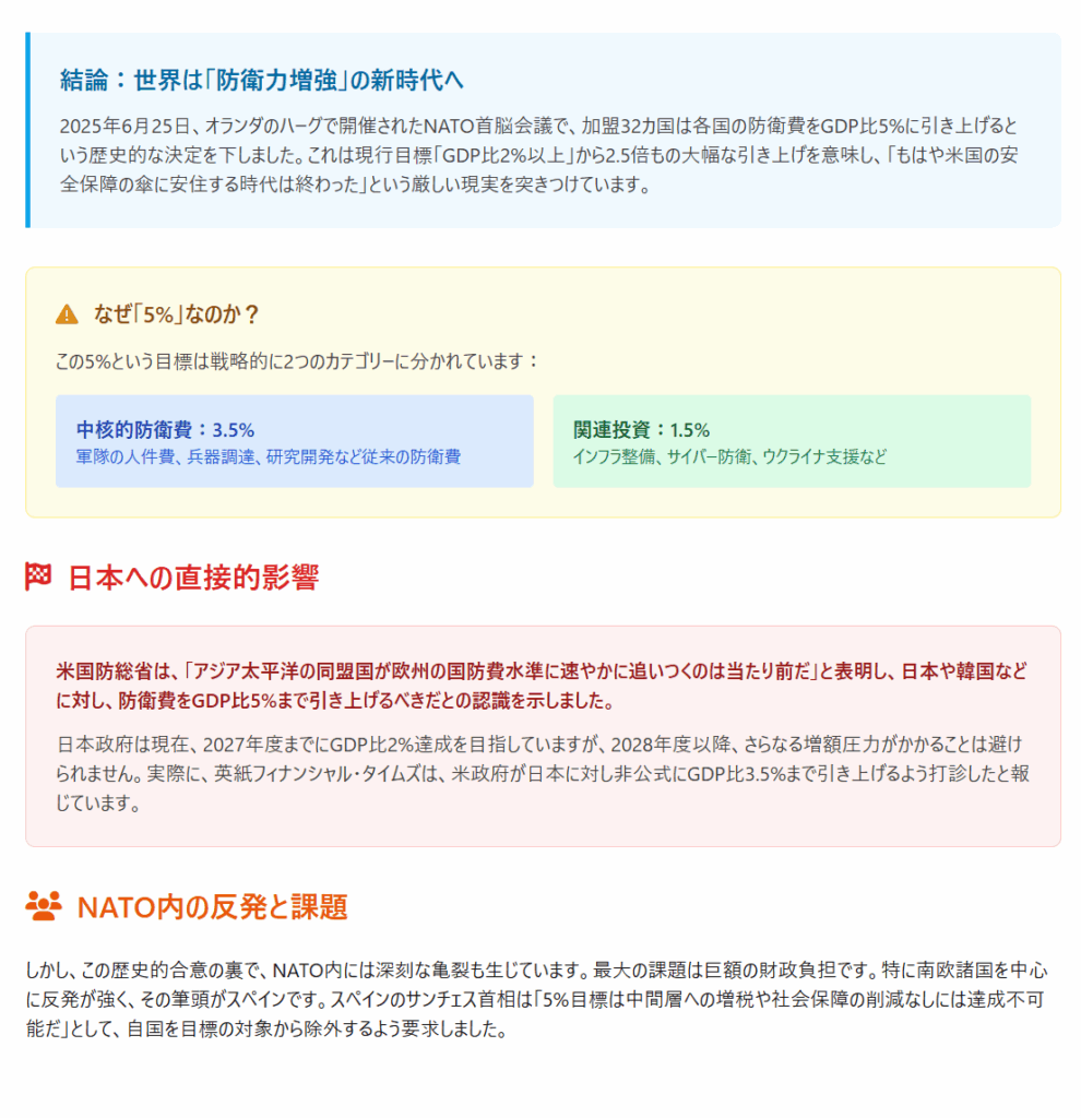 新防衛費目標の構成(GDP比5%)
